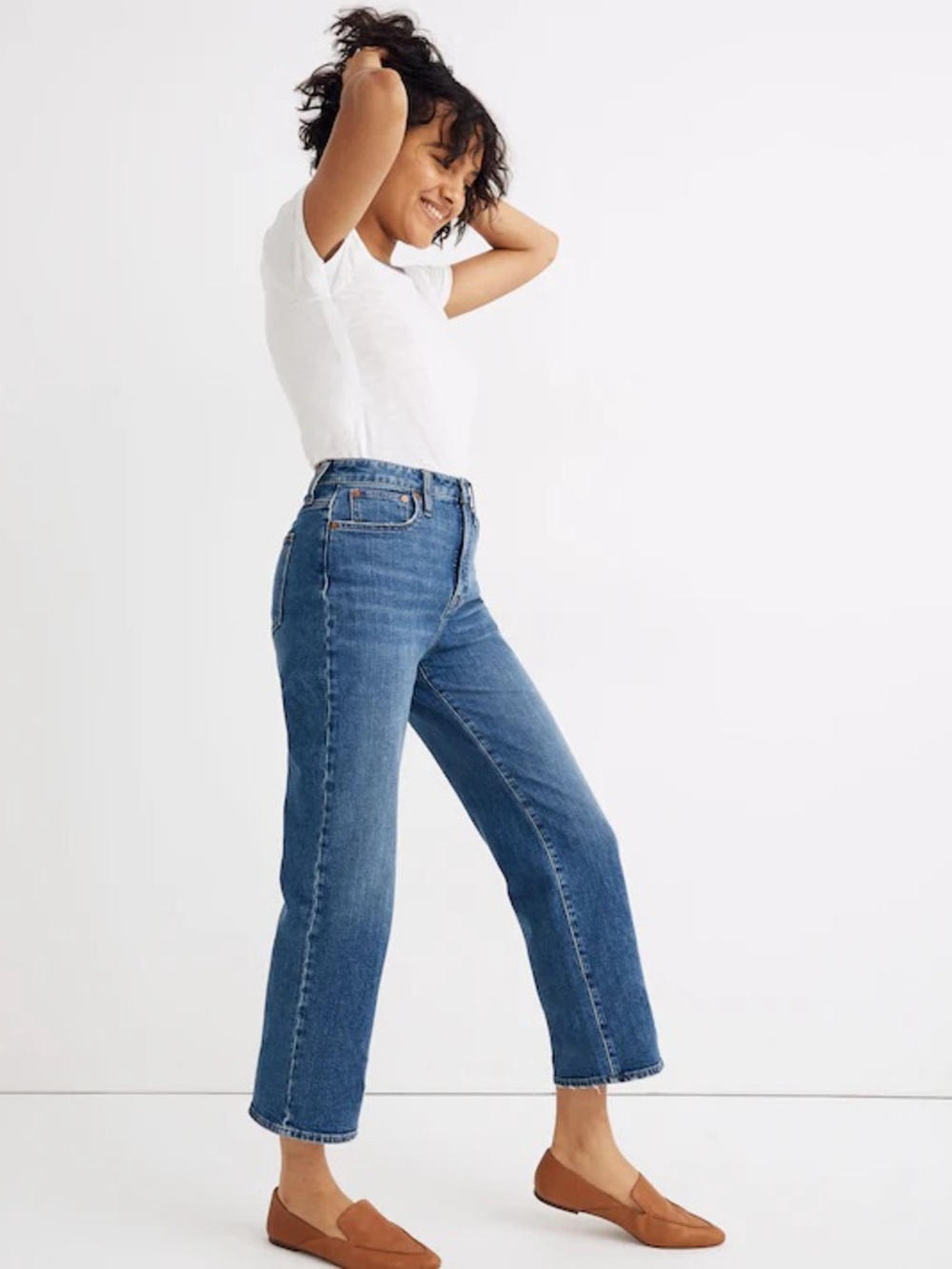 Madewell Slim Wide leg crop jeans size 25